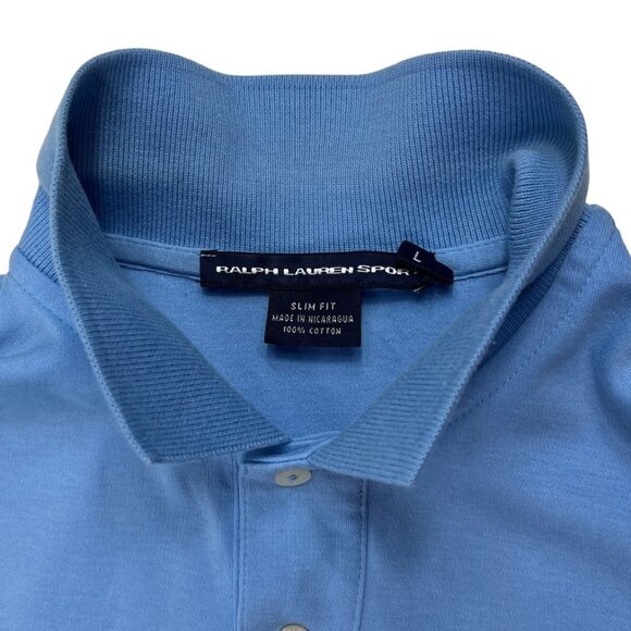Ralph Lauren Sport Polo 100% Cotton Slim Fit Size Large Might fit Like a Medium - Picture 5 of 14